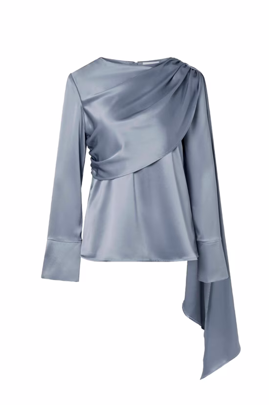 By Malina Shirts & Blouses in Gray