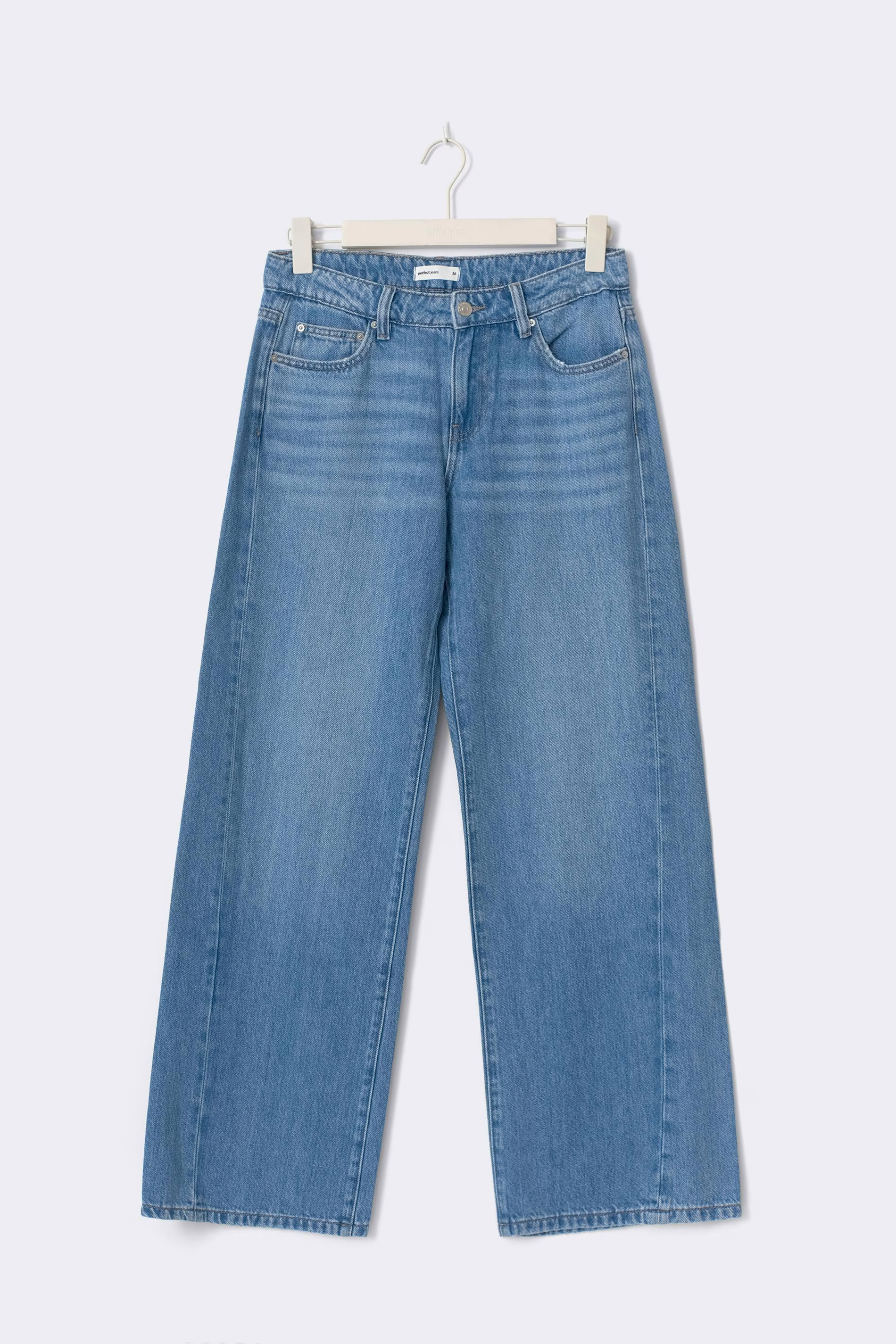 gina tricot Trousers in Blue