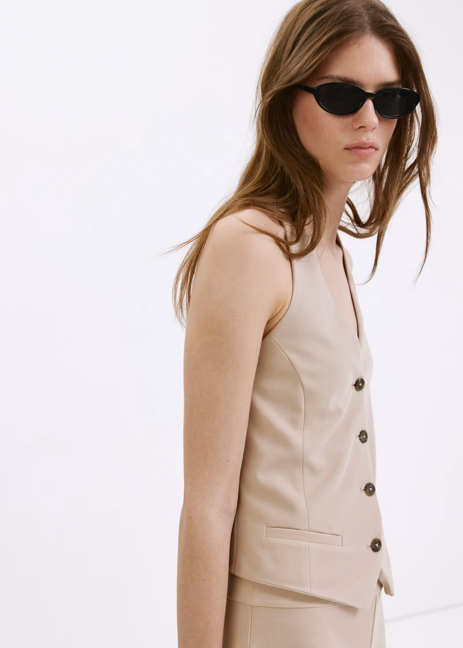 Mango Tops in Beige