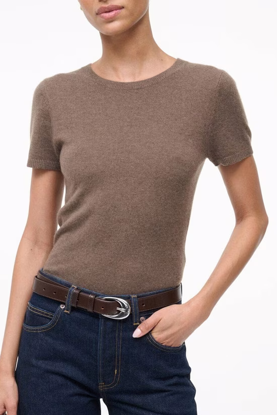 STAUD T-Shirts in Brown