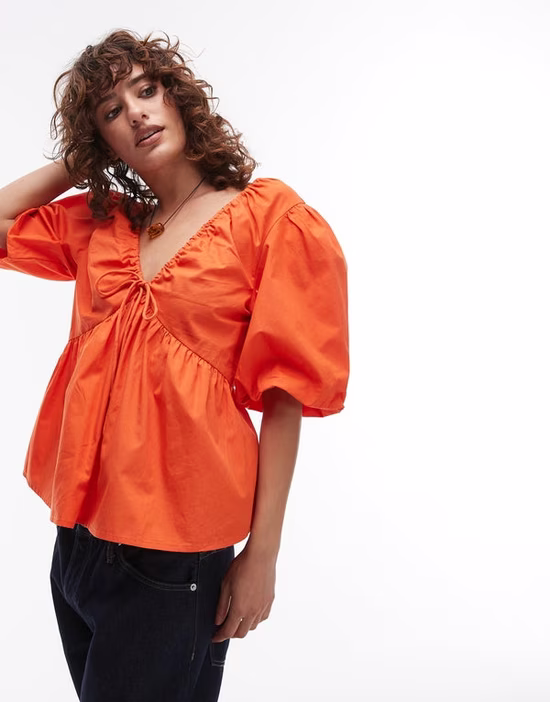 Topshop Tops in Orange