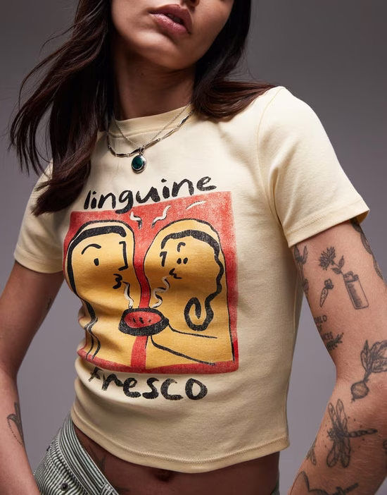 Topshop T-Shirts in Yellow