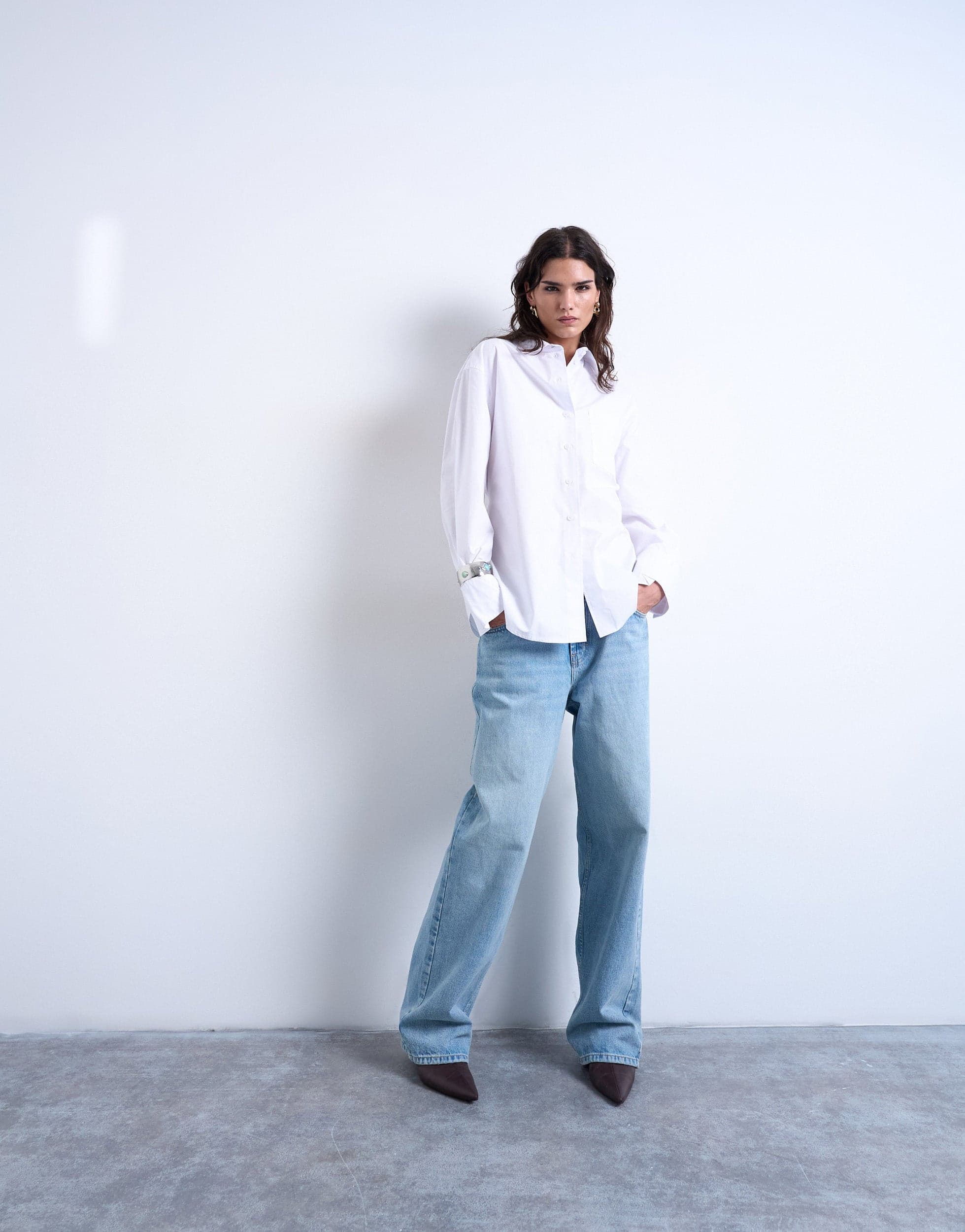 Topshop Shirts & Blouses in White