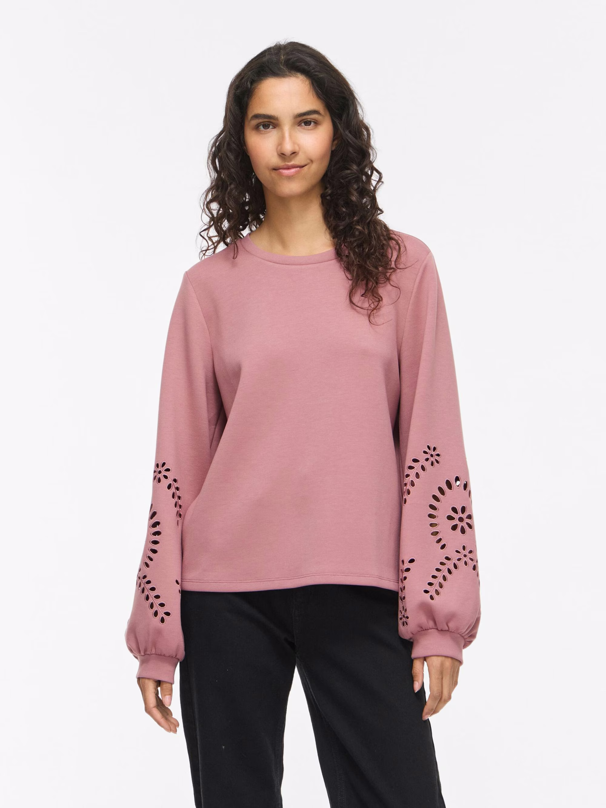 VILA Sweatshirts & huvtröjor i Rosa