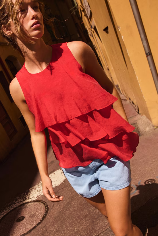 Zara Tops in Red