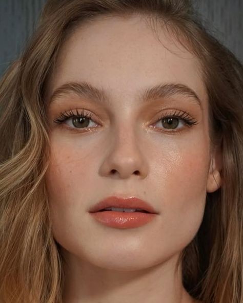 warm peachy glow