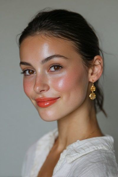 warm coral glow